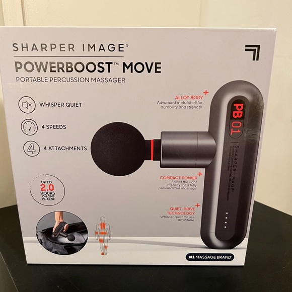 Sharper Image Powerboost Move Portable Percussion Massager - Picture 6 of 7